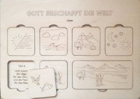 Holzpuzzle - Gott erschafft die Welt